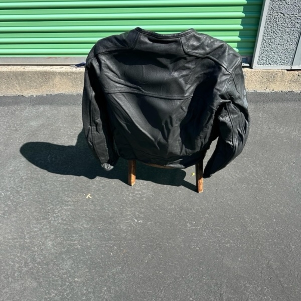 Icon Black Leather Motorcycle Jacket - Picture 2 of 4